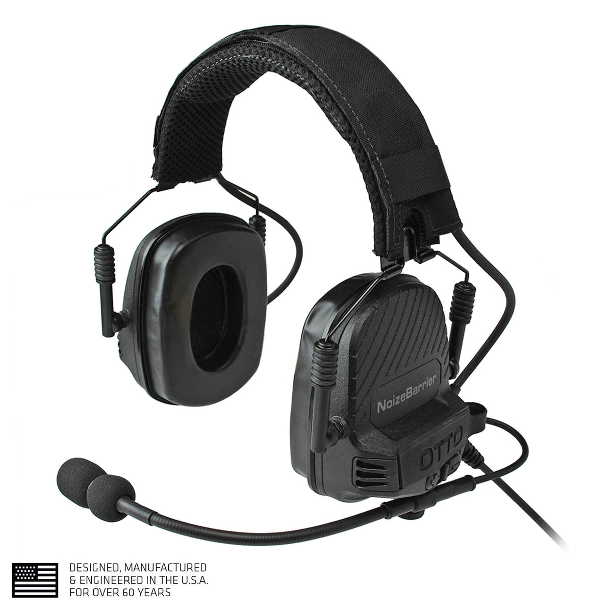 OTTO TAC NoizeBarrier Headset w/ Active Hearing Protection - EF Johnson  VP5000 VP6000 VP8000 Series