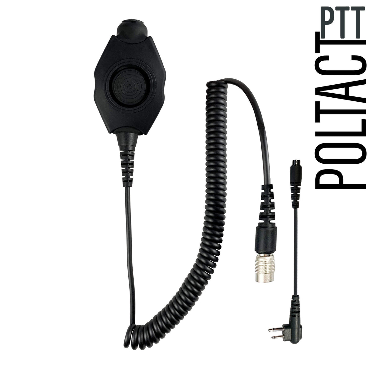 Tactical Radio Amplified PTT for Headset w/ Quick Disconnect(Hirose):  NATO/Military Wiring, Gentex, Ops-Core, OTTO, TEA, David Clark, MSA,  Military ...