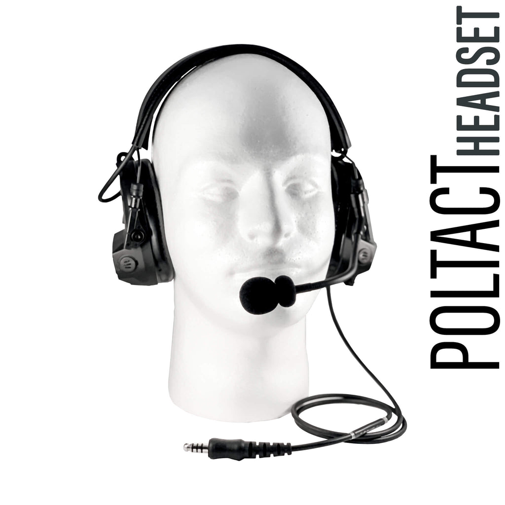 Over the Head Tactical Radio Poltact Headsets