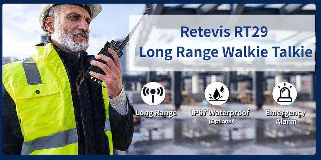 P/N: RT29: Retevis RT29 High-Power, Long-Range UHF 2-way Radio Comm Gear Supply