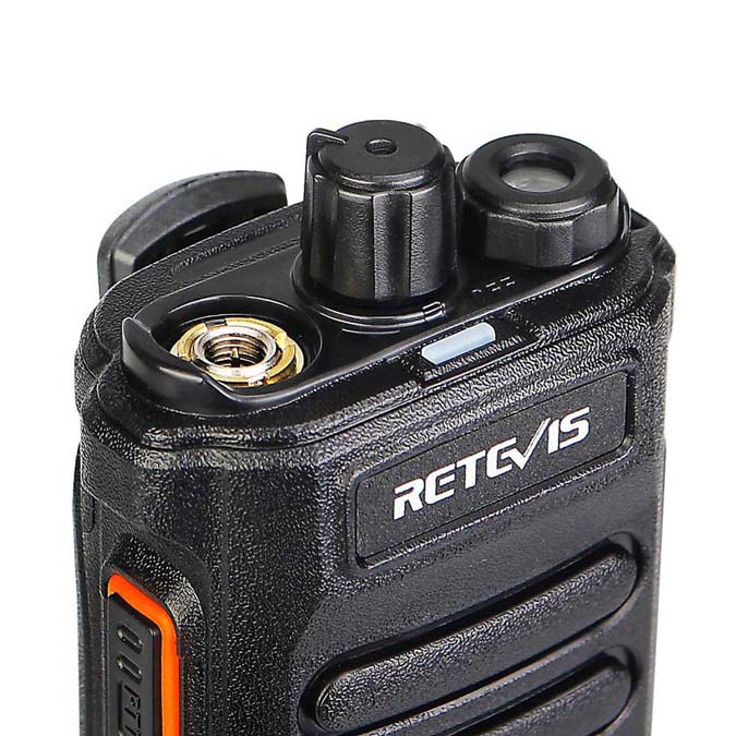 P/N: RT86: The Retevis RT86 is a powerful UHF Handheld Two-Way radio with a hidden display, providing crisp, clear audio and a long-lasting battery life for reliable communication. Comm Gear Supply CGS