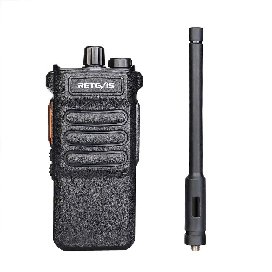 P/N: RT86: The Retevis RT86 is a powerful UHF Handheld Two-Way radio with a hidden display, providing crisp, clear audio and a long-lasting battery life for reliable communication. Comm Gear Supply CGS