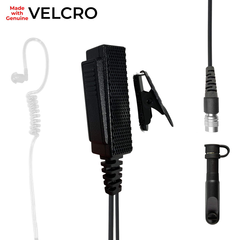 Velcro Mic & Earpiece Radio Kit Fits: LT08SR-V: Patrol/Law Enforcement Favorite for Harris(L3Harris)/Tait TP3000, TP3300, TP3350, TP3500, TP8100, TP8110, TP8115, TP8120, TP8135, TP8140, TP9300, TP9355, TP9360, TP9400, TP9435, TP9440, TP9445, TP9460, TP9500, TP9555, TP9560, TP9600, TP9655, TP9660, & More Comm Gear Supply CGS