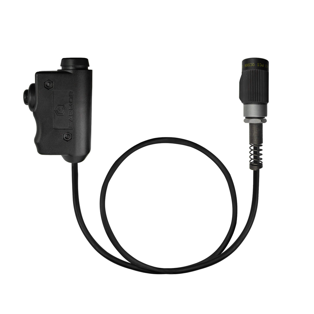 P/N: M51-MIL:&nbsp;Tactical Headset Push To Talk(PTT) Adapter for Harris, Thales, Tri, PRC, Falcon Series, MBITR Series, (U229/U329 Connector).&nbsp;Compatible w/: NATO/Military Wiring, Select 3M Peltor Comtac &amp; TCI Liberator Models, Earmor, PolTact, Utilizes the standardized NEXUS TP-120 Connector. Comm Gear Supply