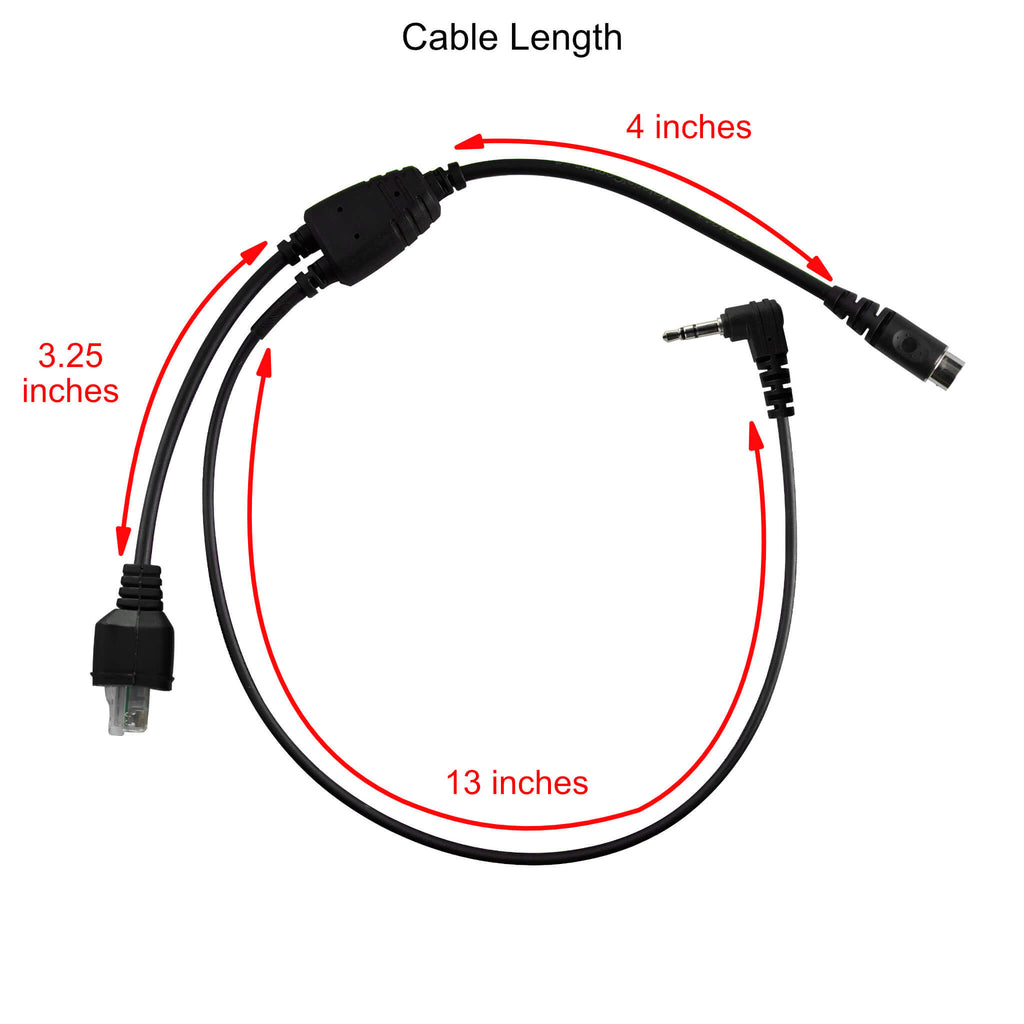 M1SR: Quick Disconnect (Hirose) Connector for PTT/Mic/Earpiece Compatible with Select Mobile Radios

This adapter ties into your mobile radio's front RJ45 Mic Jack and the rear's 3.5mm. Comm Gear Supply CGS