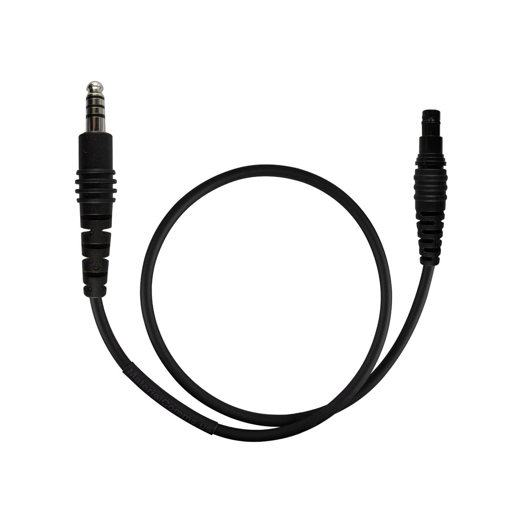 AMPCONN-NATO 1001228-00/01-0021, 1001228-00/01-0027:  The Ops-Core U174 Stereo Downlead Cable Only for Connectorized Amp Headsets Comm Gear Supply CGS