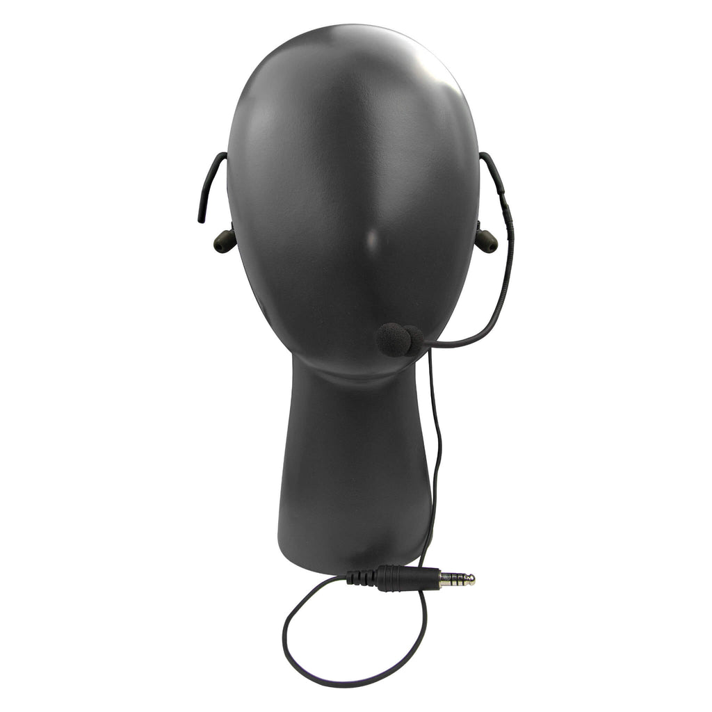 Lightweight headset with NATO wiring, featuring an 18.25-inch cable and an adjustable rear band. Comm Gear Supply CGS