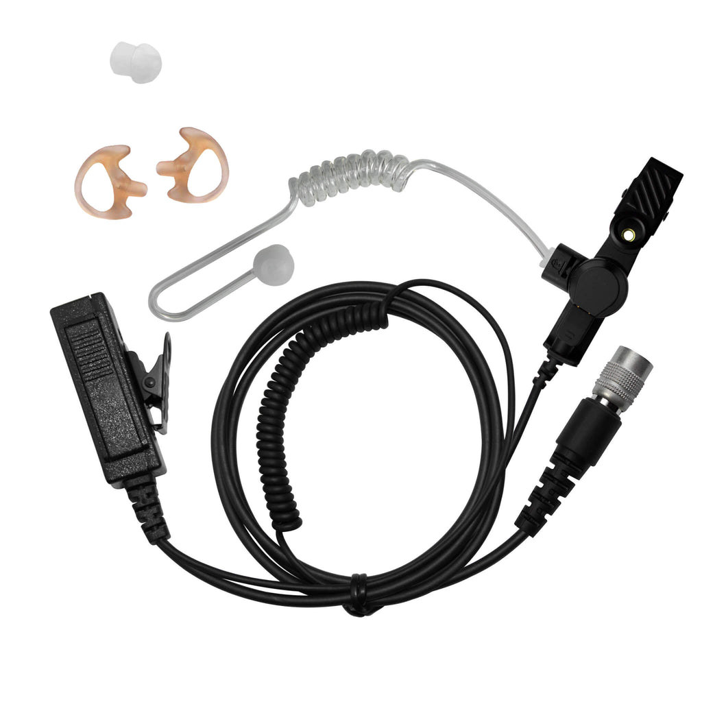 Mic & Earpiece Radio Kit - Quick Disconnect Harris HPD250 Momentum & More Comm Gear Supply CGS LTH8SR