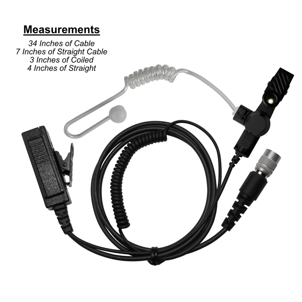 Velcro Utility Mic & Earpiece Kit (Lapel Mic) - Replacement Kit, No Adapter Comm Gear Supply CGS LTSR-V