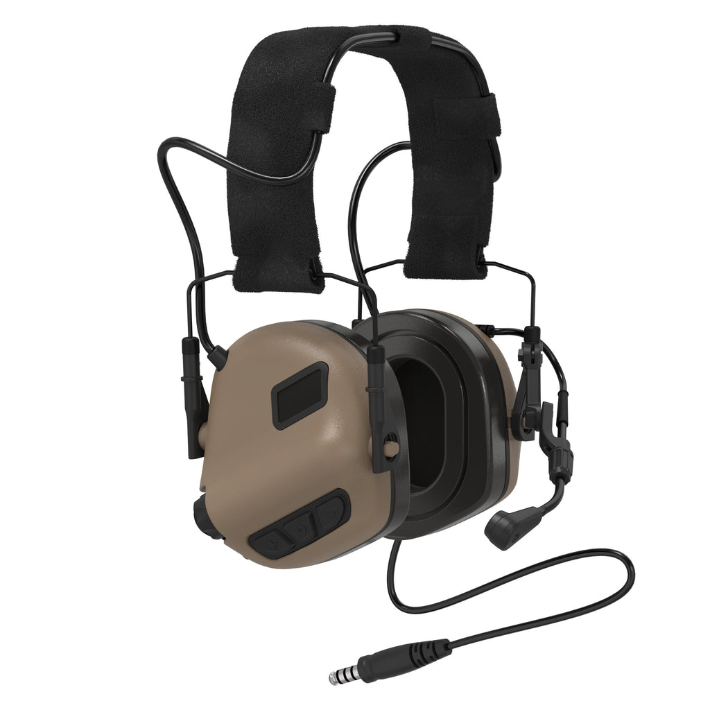 P/N: M32-V1 Comms Headset w/ Active Hearing Protection & Enhancement For Airsoft, Tactical Training, Recreation, etc. Comm Gear Supply CGS m32 mod4