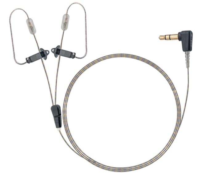 P/N: N-RO-360-22-3.5SD-UK: Dual Ear Ultra Stealth Covert/Tactical Radio Earpiece - Motorola, Kenwood, Vertex, EF Johnson, Icom, Tait, Harris, M/A Com & More - Connects To Speaker Mic Comm Gear Supply CGS