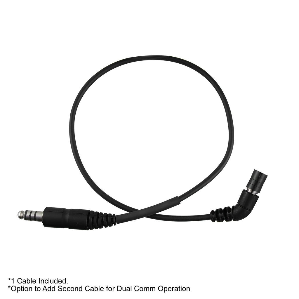 TAC-QR-NATO V3-10907 OTTO Quick Release NATO(U174/TP-120) Downlead for TAC NoizeBarrier Quick Release Headset Comm Gear Supply