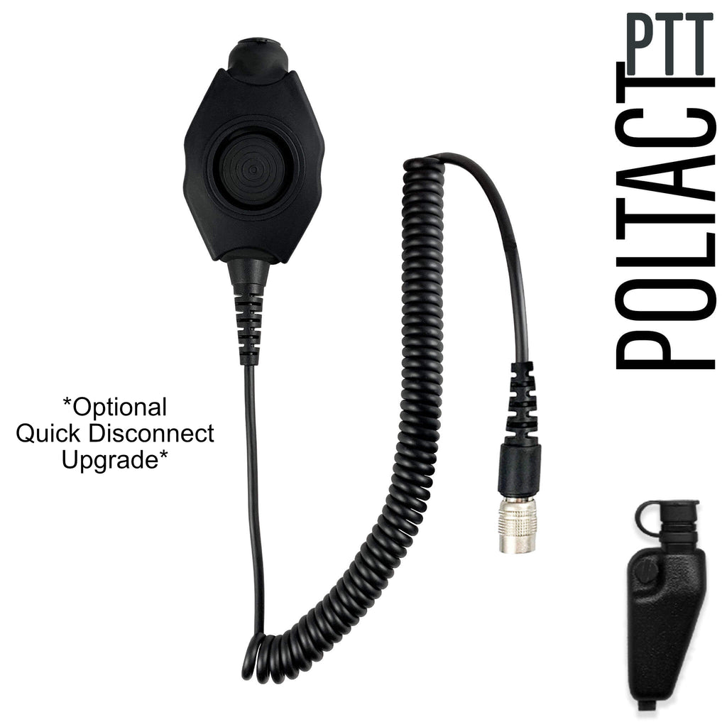 Tactical Radio Helmet Headset w/ Active Hearing Protection - PTH-V2-11 Material Comms PolTact Headset & Push To Talk(PTT) Adapter For Kenwood: NX-200, NX-210, NX-300, NX410, NX-411, NX-3200, NX3300, NX-5200, NX-5300, NX-5400, TK-190, TK-2140, TK-2180, TK-280, TK-290, TK-3140, TK-3148, TK-3180, TK-380, TK-385, TK-390, TK-480, TK-481, TK-5210, TK-5220, TK-5310, TK-5320, TK-5400 Comm Gear Supply CGS